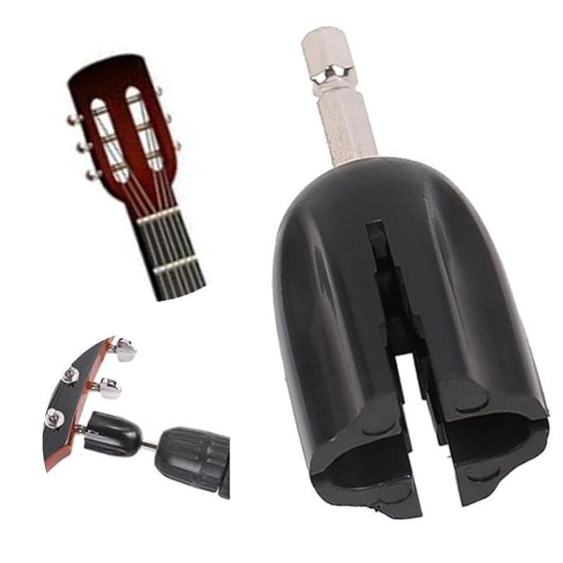[AUSTRALIA] - Guitar String Winder Head, Drill Bit Plug Peg Puller DIY Maintenance Tool for Folk Guitar, Electric Guitar, Bass, Classical Guitar, Ukulele 