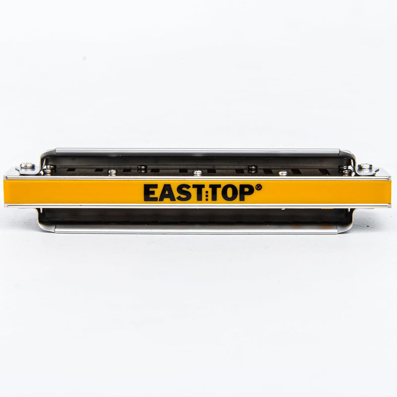 East top Upgrade Diatonic Blues Harmonica,10 Hole Diatonic harmonica,Blues Player 2.0 Mouth Organ Harmonica, Deluxe Harmonicas For All Levels, Professionals and Students Silver2-C