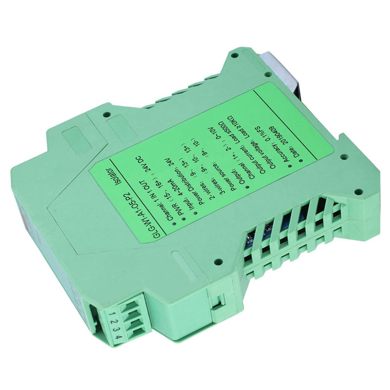 [AUSTRALIA] - messumformer 4-20mA to 0-10V Converter, Transmitter 4-20mA PLC Detect Conditioner DC 24V Current Isolator (One in One Out) 
