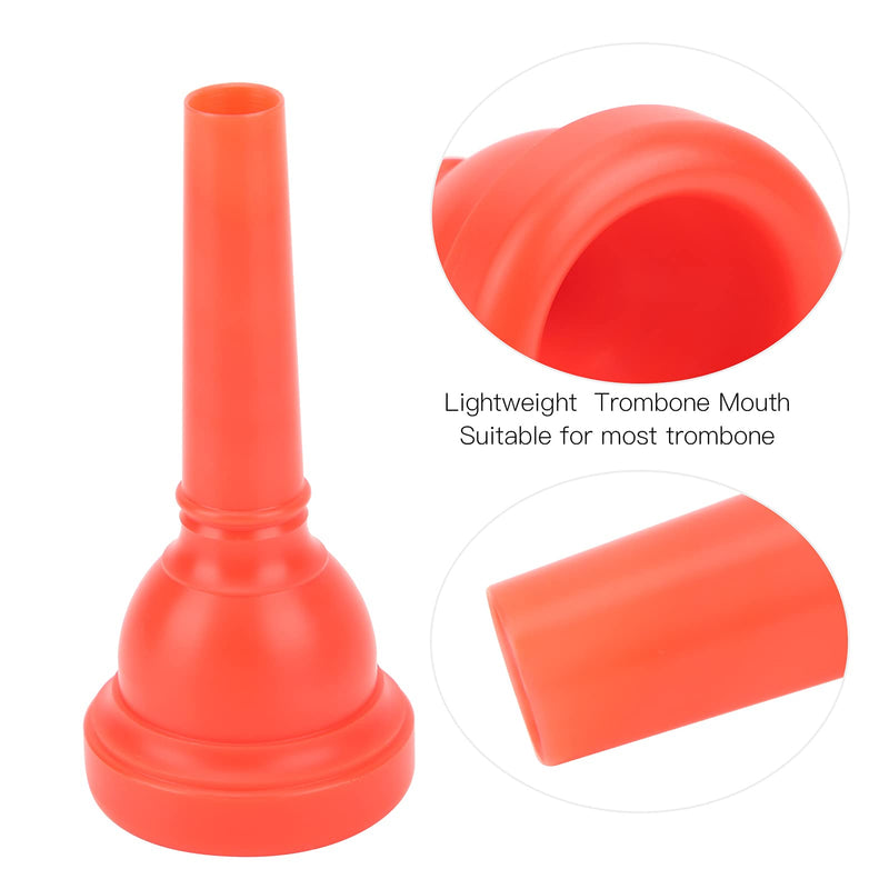 Trombone Mouthpiece ABS Trombone Mouth Trombone Player Beginners Instruments Accessories MT‑22(red)