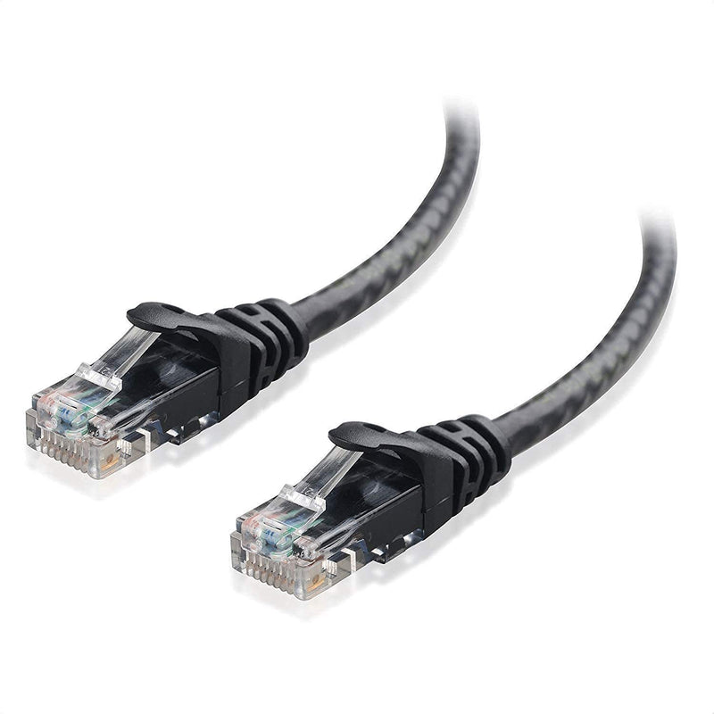 Cable Matters 100 Feet Snagless Long Cat6 Ethernet Cable (Cat6 Cable, Cat 6 Cable) in Black & 5-Pack 5 Feet Snagless Short Cat6 Ethernet Cable