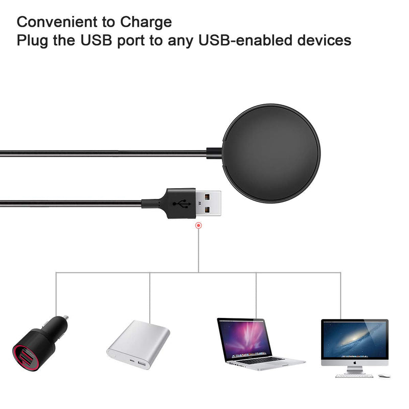 Compatible with Samsung Galaxy Watch 6/6 Classic/ 5/5 Pro/4/4 Classic/3/Active 2/Active,1-Pack Replacement USB Wireless Charging Cable Dock Stand for Galaxy Watch Accessories 1 PACK Charger