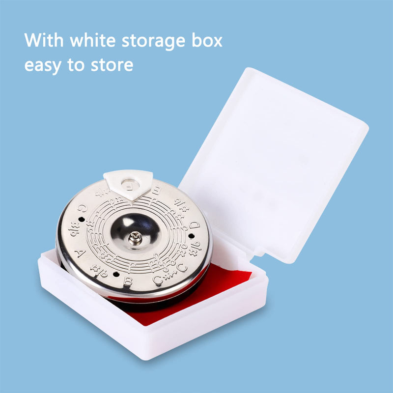 13 Tone Pitch Pipe, Sensitive Chromatic Pitch Pipe Tuner, with Storage Box, for Guitar Bass Violin Ukulele Chromatic Tuning