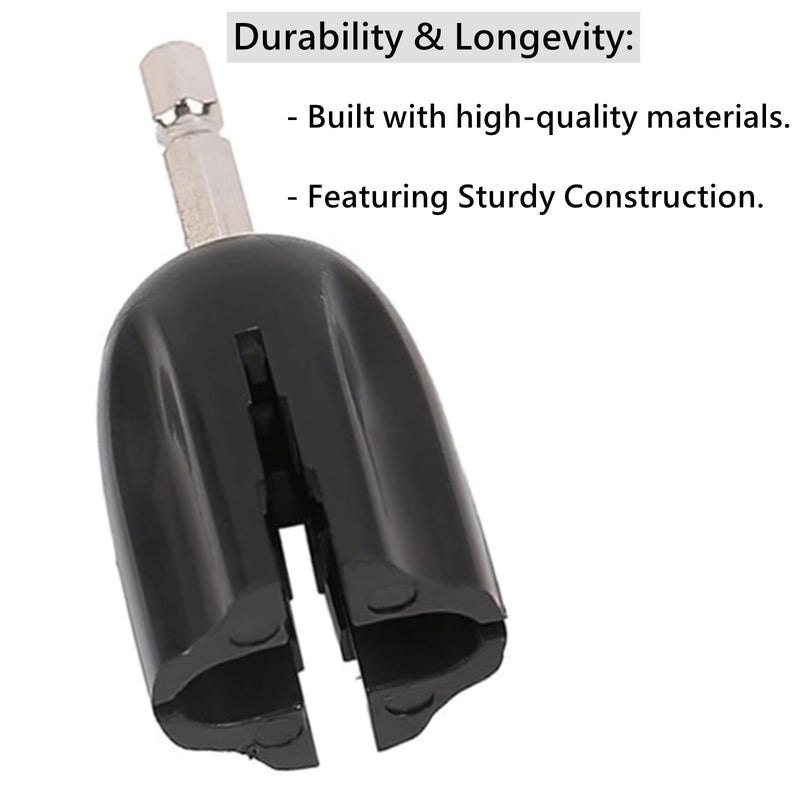 [AUSTRALIA] - Guitar String Winder Head, Drill Bit Plug Peg Puller DIY Maintenance Tool for Folk Guitar, Electric Guitar, Bass, Classical Guitar, Ukulele 