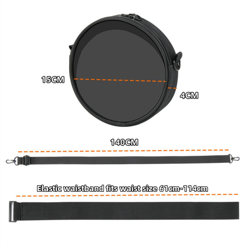 [AUSTRALIA] - XBERSTAR Portable CD Player Bag Carrying Case for Arafuna CD5189B/for HOTT CD204 Travel Storage Case Portable CD Player TPU Transparent Case, Black Transparent, Liten 
