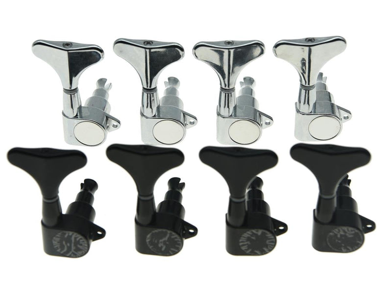 [AUSTRALIA] - KAISH Chrome Right Handed Sealed Bass Tuners Tuning Pegs Keys 4 String Bass Guitar Machine Heads 
