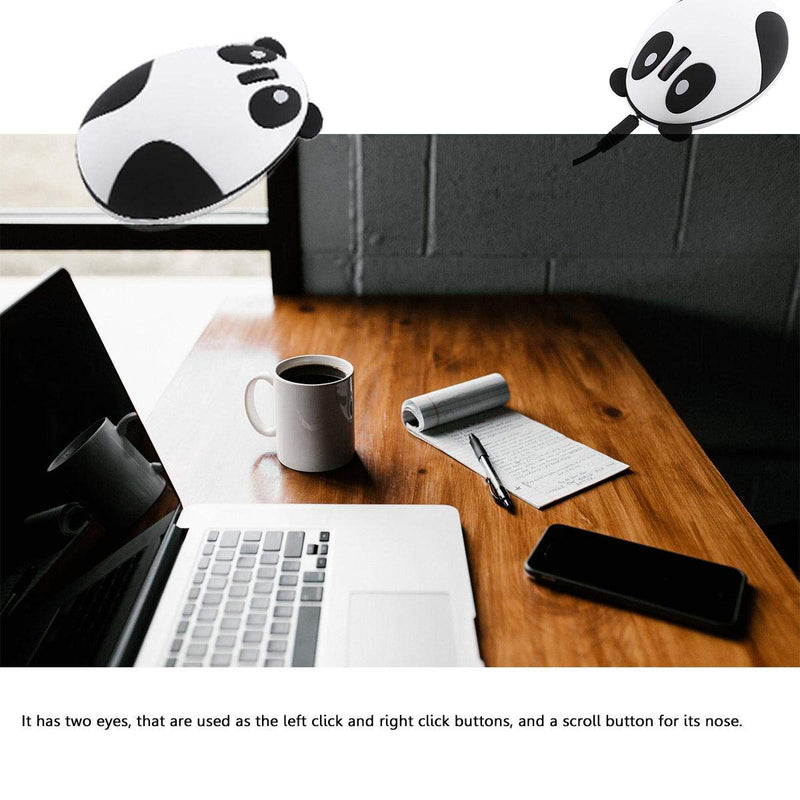 Wireless Computer Mouse, 2.4GHz Wireless Panda Optical Sensor Mouse Universal Mice for Notebook Laptop Desktop Computer PC