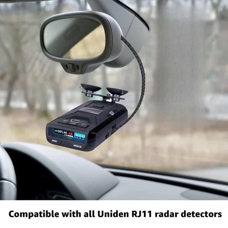 RJ11 Power Cord Compatible with Uniden Radar Mirror Wire Detectors,Model (3005201U) Fits R1 R3 R4 R7 R8 (1) 1 PCS