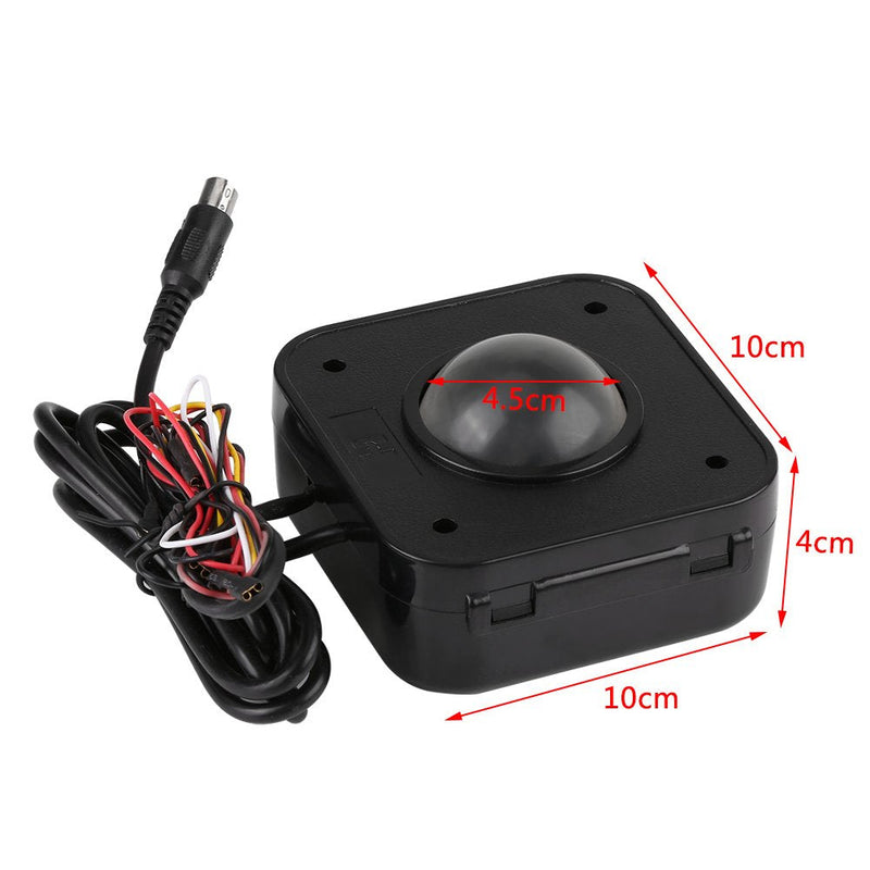 LED Arcade Trackball Mouse -- Illuminated 4.5cm Round LED Trackball Mouse PS/2 PCB Connector for Arcade for Arcade Machine Accessories-Game Machine