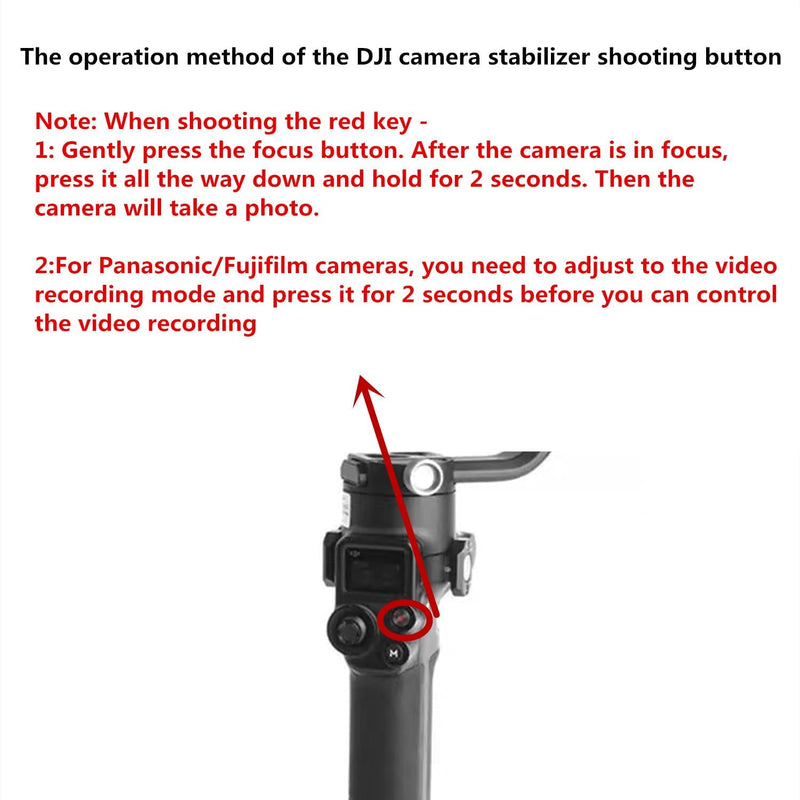 [AUSTRALIA] - RSS-P Camera Shutter Release Cable for Panasonic GH5S, GH5, G9, Compatible with DJI Ronin Stabilizer, TRRS 2.5mm Remote Control for Photo and Video 