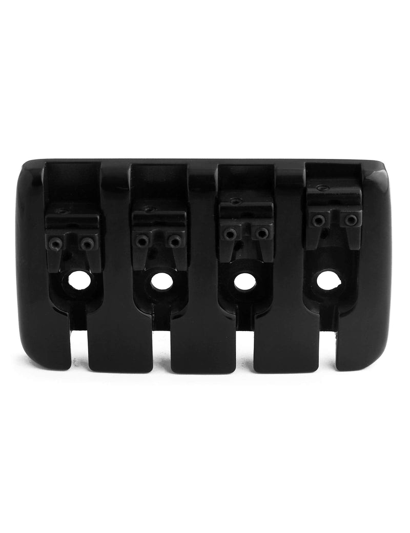 [AUSTRALIA] - 4 String Bass Bridge A Style Top Load Tailpiece with Zinc Saddles for Electric Jazz Bass P Bass Black High Mass. 