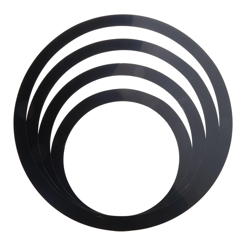 Drum Mute Rings Drum Muffler Rings Drum Silencers Drum Percussion Accessories Drum Mute Pads for Drums Tone Control, Black