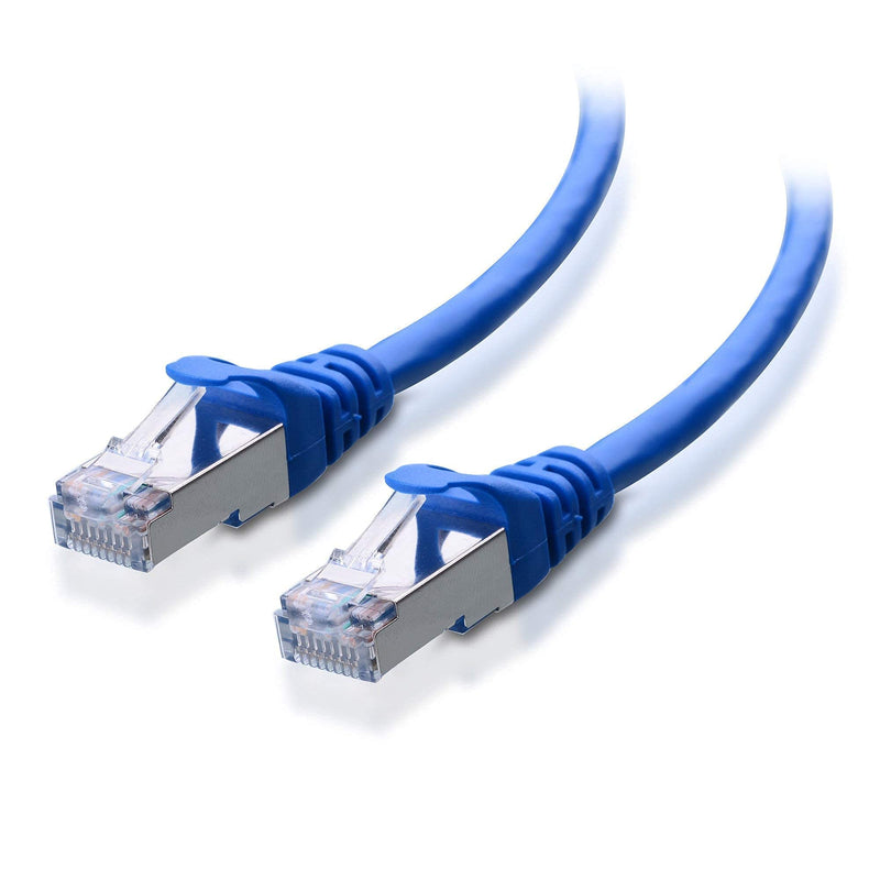 Cable Matters 100-Foot Snagless Long Cat6A (SSTP, SFTP) Shielded Ethernet Cable in Blue & 50-Foot Cat6 Ultra Thin Ethernet Cable
