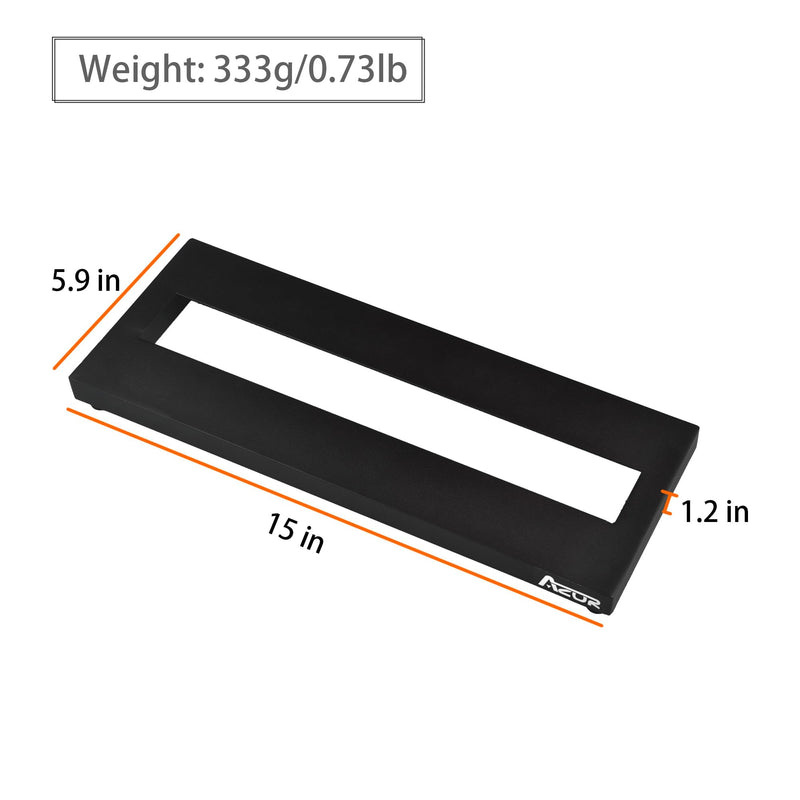 [AUSTRALIA] - AZOR Mini Guitar Pedal Board | Aluminum Alloy, Super Lightweight (0.58lb) | Portable Effect Pedalboard with Carry Bag | Compact Size 14.5"x5.7" 