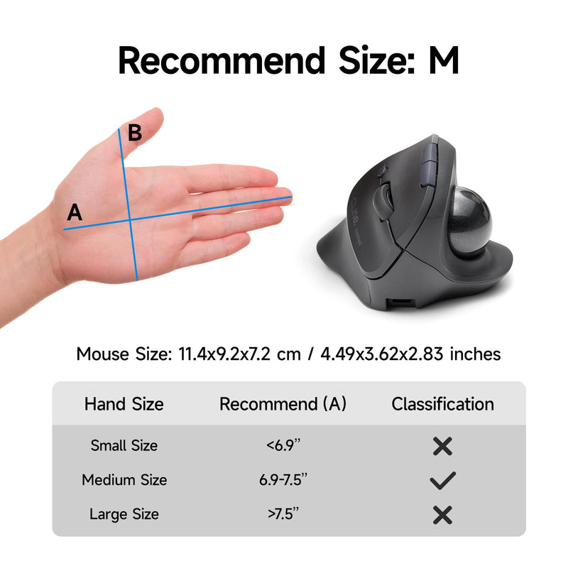 SANWA 190BK 3-Device Wireless Trackball Mouse + Bluetooth Numeric Keypad Set, Programmable Silent Buttons Roller Mouse, 22-Key Portable Financial Accounting Numpad, Compatible with Mac, Laptop, PC, Wi