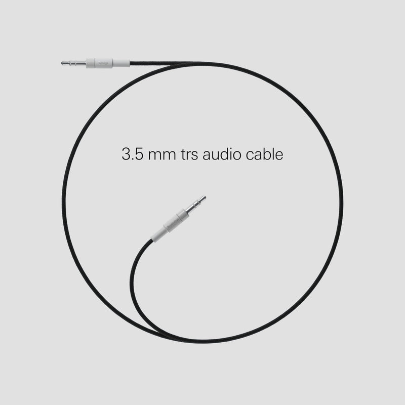 [AUSTRALIA] - teenage engineering textile audio cable 3.5 mm - 3.5 mm, 1200 mm | 47 in (black) 