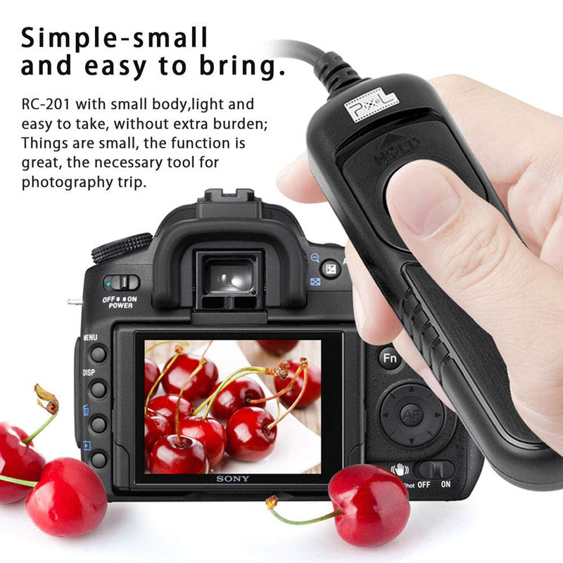 [AUSTRALIA] - Shutter Release Cable, Pixel RC-201 CB1 Remote Release Cord Compatible for Olympus E1 E3 E5 E10 E20 Cameras Replaces Olympus RM-CB1 RC-201 CB1 for Olympus 