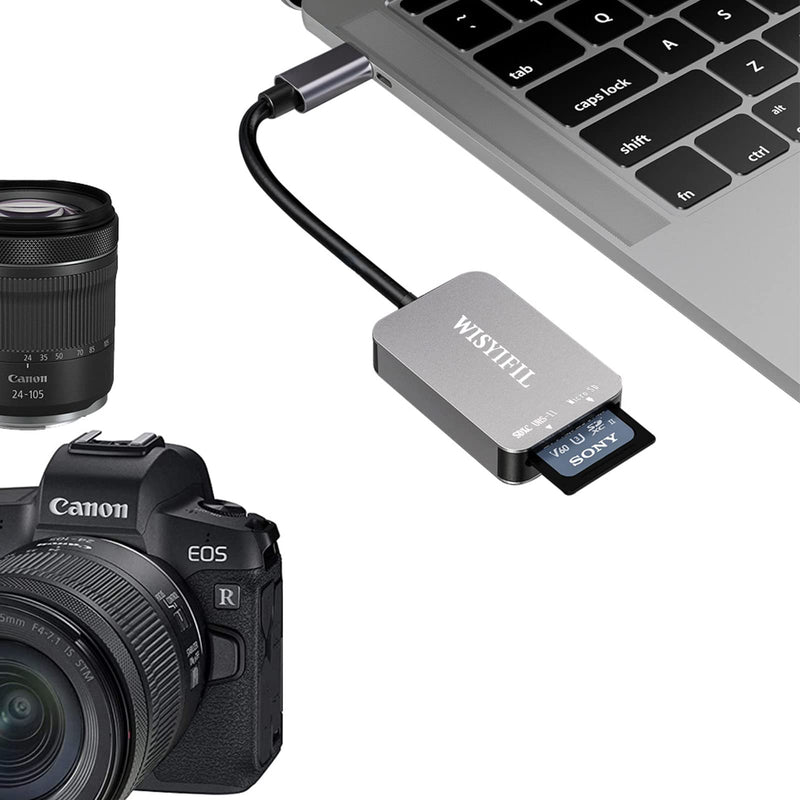 UHS-II High Speed Card Reader, USB C SD 4.0 Memory Card Reader, for SDXC, SDHC, SD, MMC, Micro SDXC, Micro SD, Micro SDHC Card, UHS-II UHS-I Cards, Compatible with MacBook Pro, iPad Pro Samsung S21