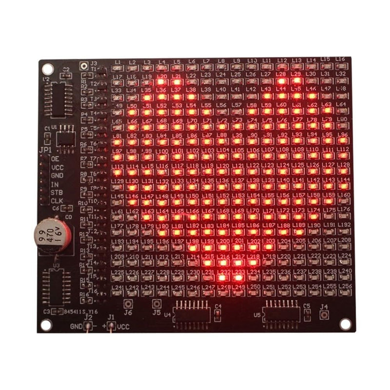 SMD Soldering Practice Board DX-TP17 256 SMD LED Advertising Screen Fun Component Soldering Practice Board Set