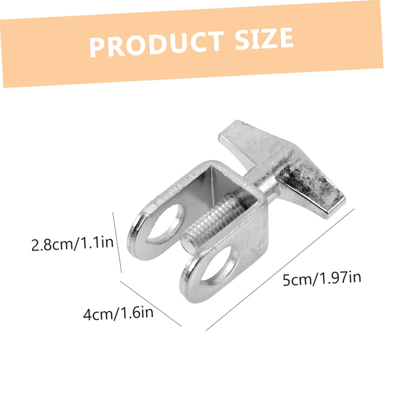 Cowbell Clip Hardware Brackets Metal Bracket Moon Gels for Drums Drum Set Cowbell Clip Cowbell Mounting Clamp Cowbell Accessories Drum Music Instrument Part Metal Cowbell Clip