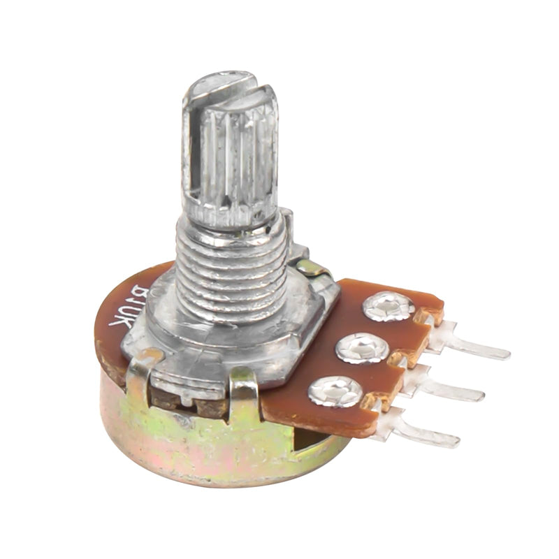 SCOOYUCK B10K Potentiometer 3-Pin Linear Taper Adjustable Rotary Potentiometer with Knob Pack of 5