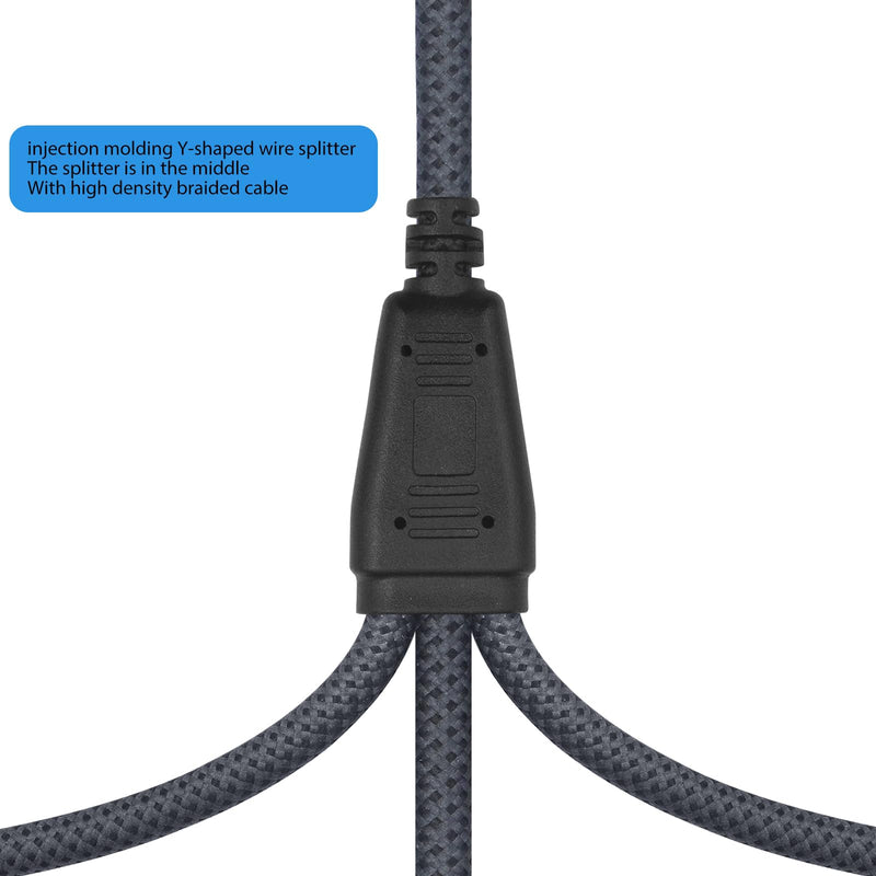 5FT 3Pin XLR 1 Male to 3 Female Y Splitter Cable,3 Way XLR Splitter Balance 1 Male to 3 Female Audio Cable for Mixer, Microphone,3 Microphones are Connected to one Input 5Feet XLR 1 M To 3 F
