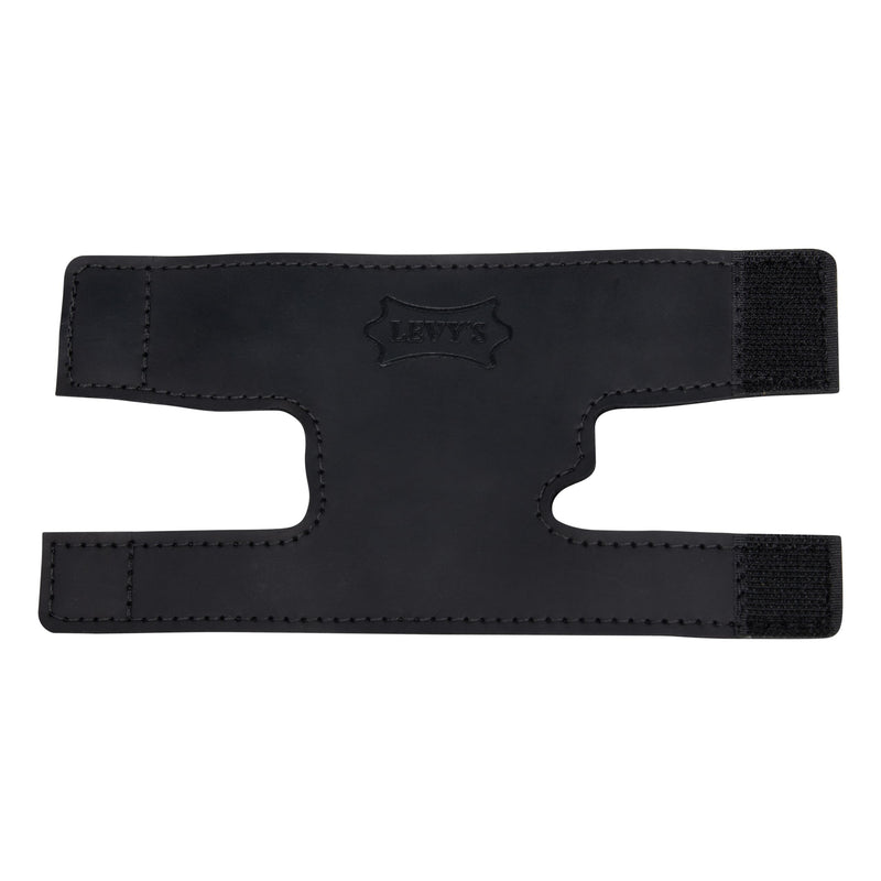 Levy's Leathers Genuine Leather Valve Guard for Trumpet; Black (LVG1-BLK)