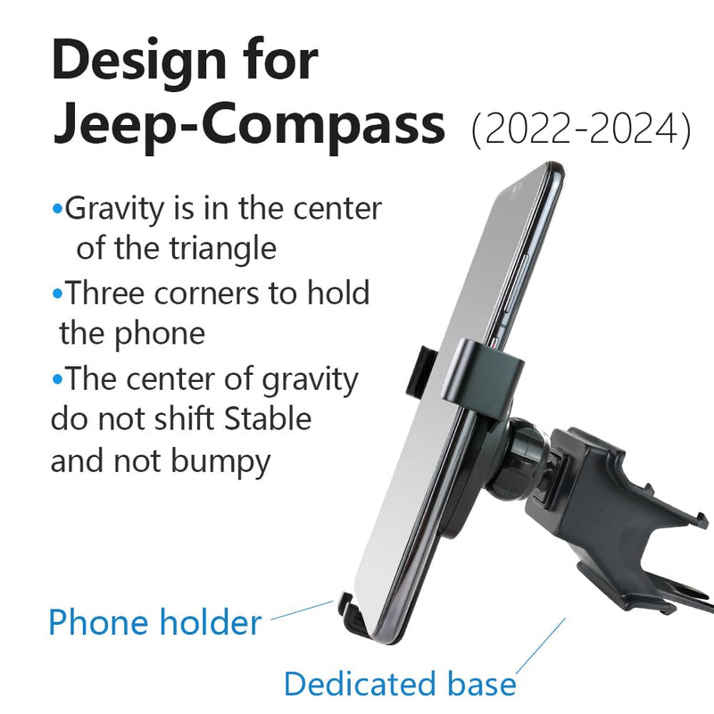 Car Phone Holder for Jeep Compass 2022 2023 2024 2025 2026 Auto Accessories Navigation Bracket Interior Decoration Mobile Cell Phone Mount case