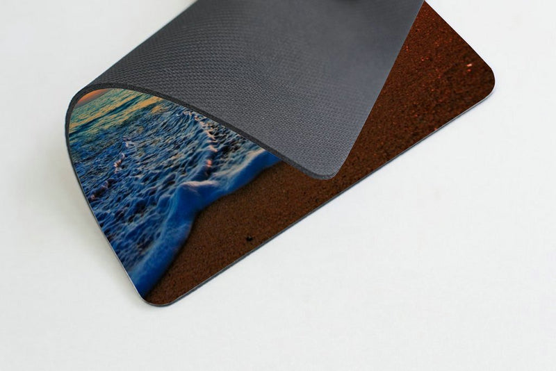 Hawaiian Mouse Pad by Smooffly, Pacific Sunrise at Lanikai Beach, Hawaii Colorful Sky Wavy Ocean Surface Scene,Customized Rectangle Non-Slip Rubber Mousepad Gaming Mouse Pad, 9.5 X 7.9 Inches SM-11