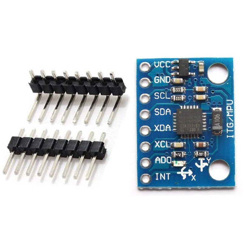 [AUSTRALIA] - Hailege 3pcs MPU-6050 MPU6050 GY-521 3-Axis Accelerometer Gyroscope Module 6-DOF 6-Axis Accelerometer Gyroscope Sensor Module 16-Bit AD Converter Data Output IIC I2C 