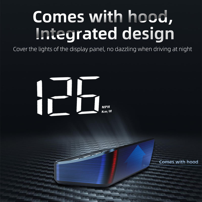 [AUSTRALIA] - Head Up Display for Car, Car HUD M2(White),Windshield Speedometer Projector with Speed, Automatic Light Sensing,Mile Speed Unit Display,Speedometer Suitable for All Car Models M2 white 