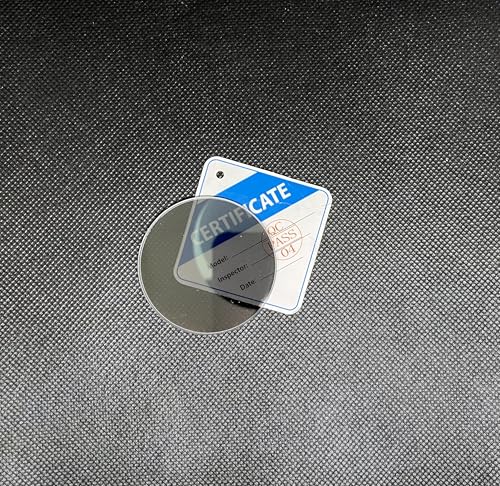 Optical Glass Plate Beam Splitter, BK-7 Glass, 2 Inch Diameter, 2mm Thick, 50:50 Transmission Reflection, for Scientific Instruments Diameter 50.8 mm
