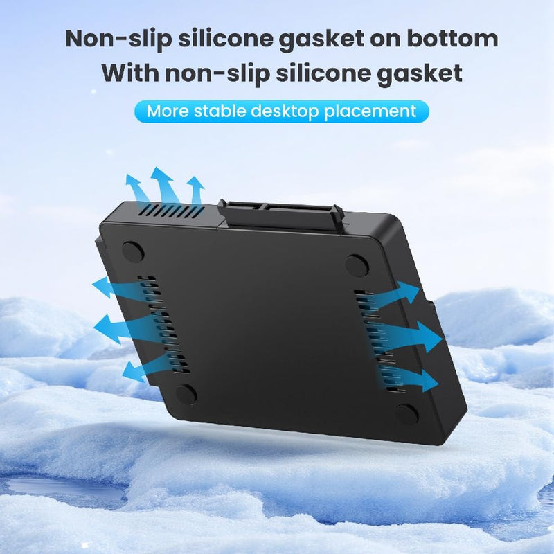 Cablecc USB3.0 USB-C to Dual M.2 NVME M-Key M.2/2.5 3.5 Inch SATA/40Pin IDE SSD External PCBA Case Enclosure Black 5Gbps SATA+NVME+IDE with cable