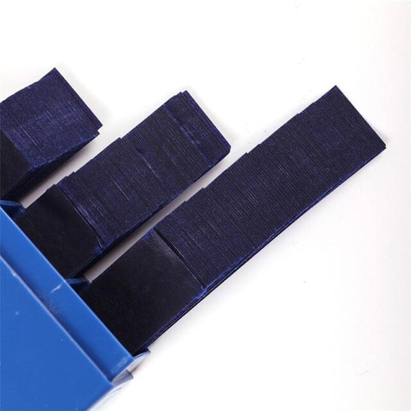 [AUSTRALIA] - 300 Sheets Dental Articulation Paper, Plastic Dispenser, Red and Blue, 100 Micron Double Sided 