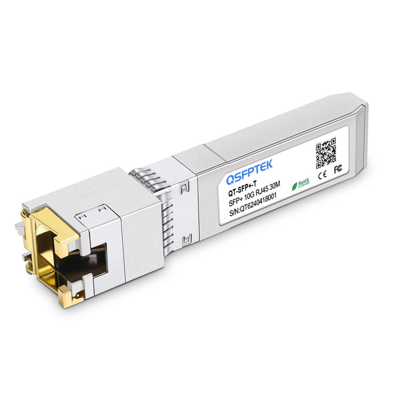 10GBASE-T SFP+ RJ45 Network Transceiver Module, 10Gb SFP to RJ-45 Copper Mini GBIC Low Working Temp Compatible with Cisco SFP-10G-T-S, Ubiquiti, Open Switch (1) x1
