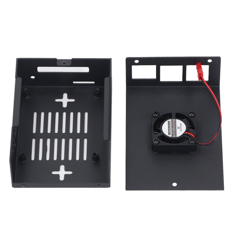 Zinc Alloy Case for Orange Pi 5 MAX, Metal Cooling Housing with 30x30x8mm Fan, 2 Pin Interface, Single Board Computer Enclosure, Enhanced Heat Dissipation