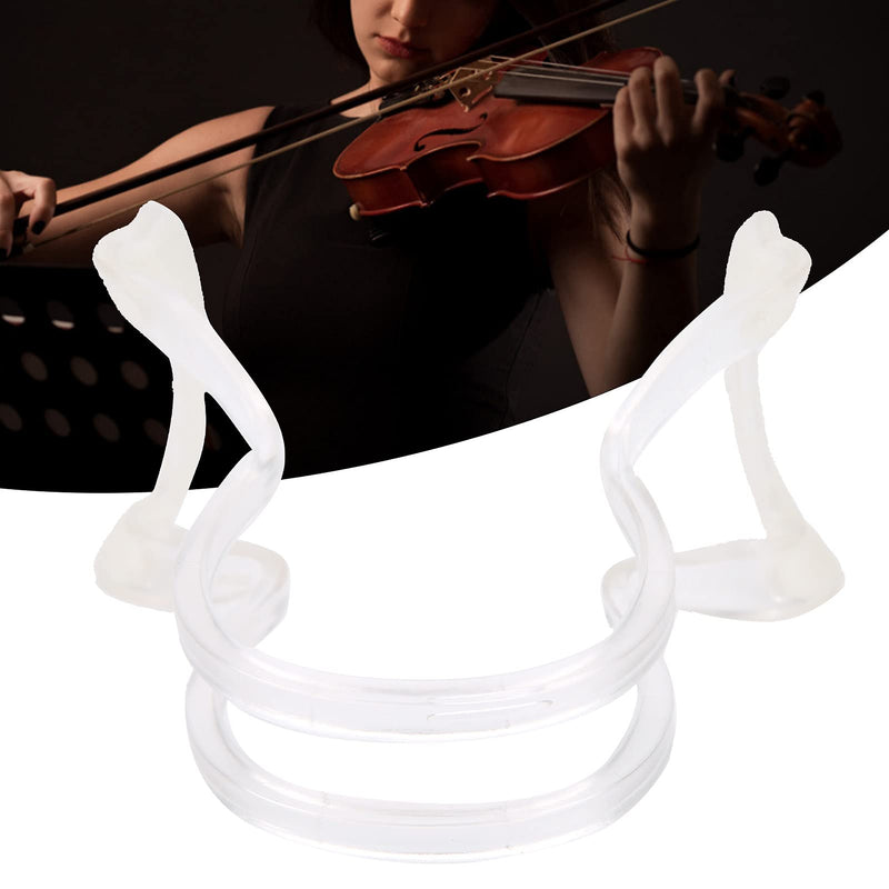 Violin Bow Collimator, 1/4 1/8 1/10 Straightness Corrector Teaching Tool Violin Training Accessory with Imported Silicone Gripping Feet(white) white