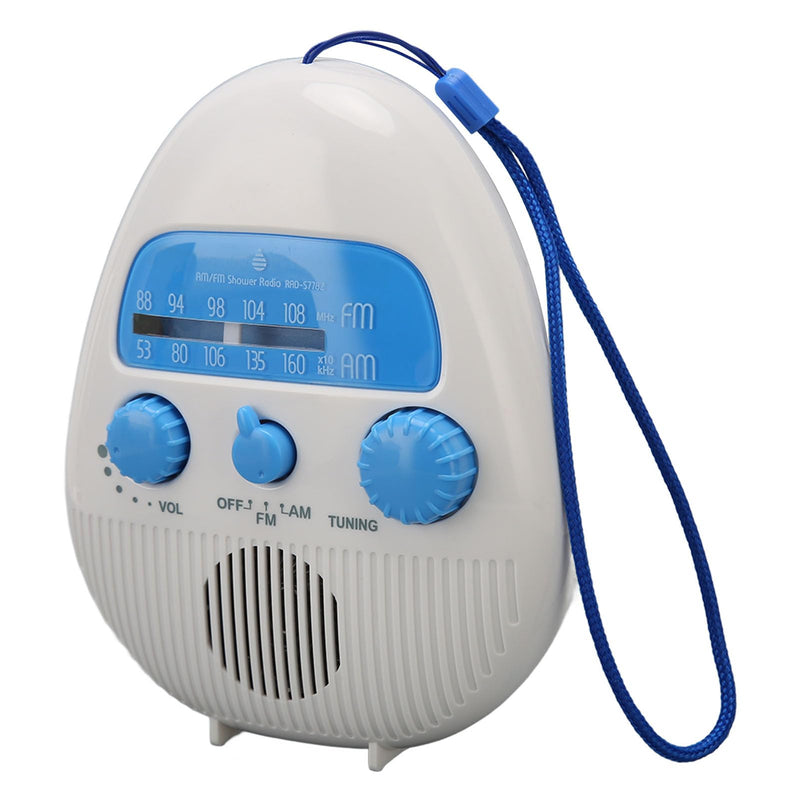 [AUSTRALIA] - Shower Radio, Waterproof Bathroom Radio AM FM Radio with Built in Speaker, Portable Battery Operated Radio for Home Outdoor Travel 