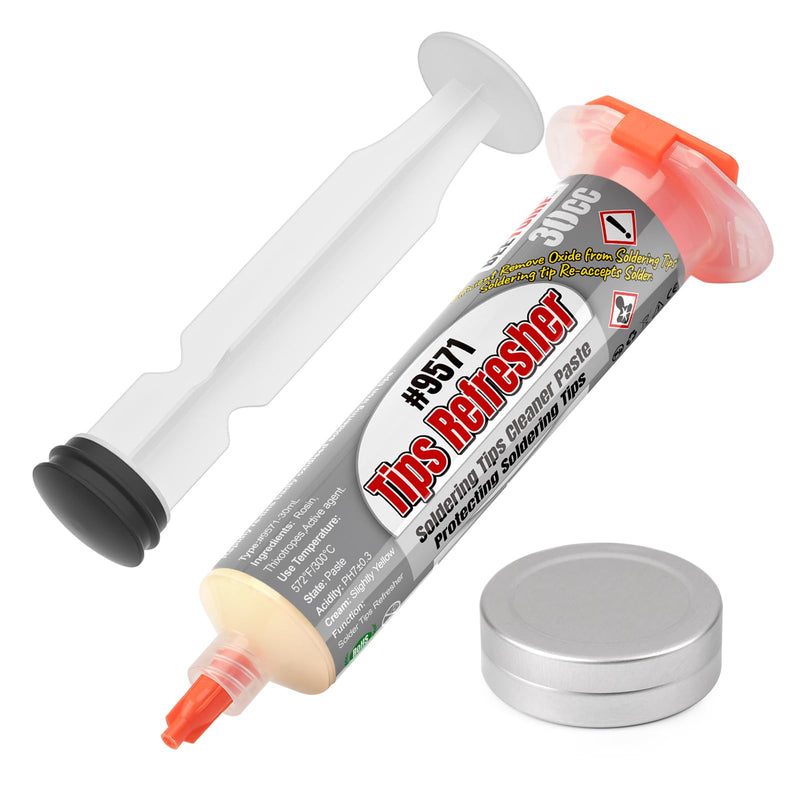 BEEYUIHF Lead Free Soldering Tip Reactivator, Tip Activator for Reactivating Oxidized Soldering Tips, Regeneration Oxidized Tips, Soldering Tip Cleaner, 30ml Soldering Iron Tip Protection #9571