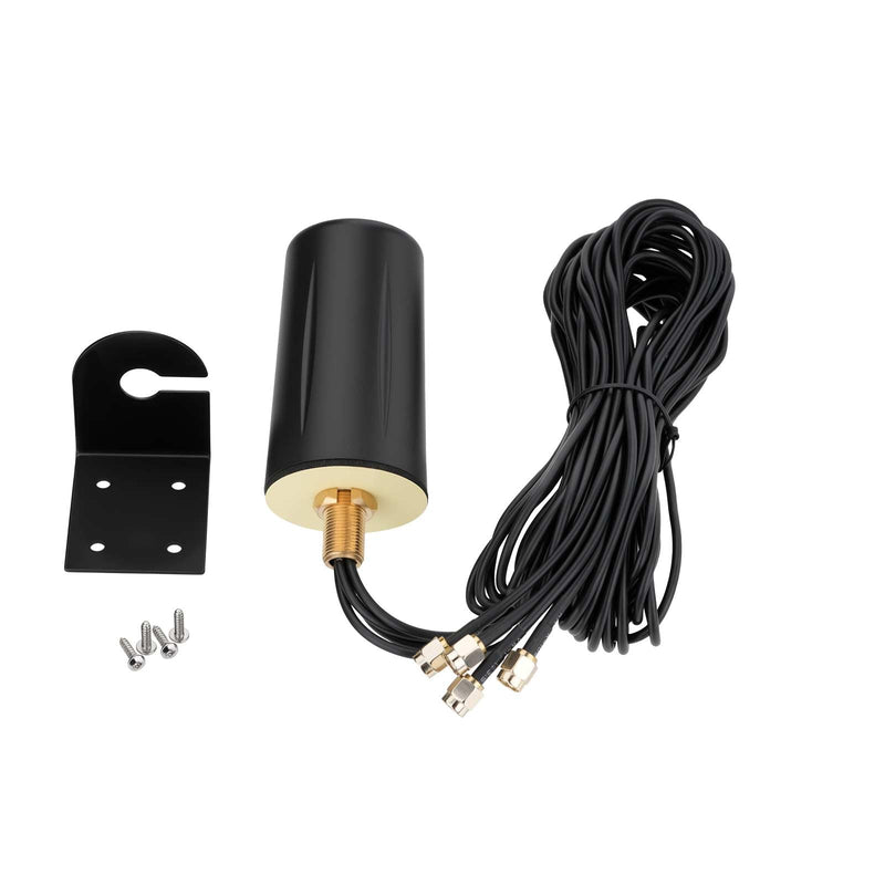 Bingfu 5G LTE Dual Band 4x4 MIMO Outdoor Antenna with 10FT Cable SMA Male Connector for Verizon AT&T T-Mobile 4G 5G Hotspot Modem Wireless Router Cellular Gateway Trail Camera