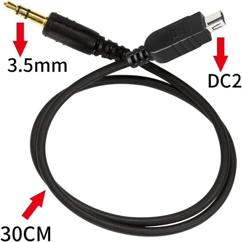 [AUSTRALIA] - Pixel 3.5mm DC2 Off-Camera Remote Cable for Nikon Z5, Z7, Z7-II, Z6, Z6-II, D750, D780, D7500, D7200, D7100, D5600, D5300, D610, D600, D90, P7700, P7800, P950, Replaces Nikon MC-DC2 Cable（2-Pack） 