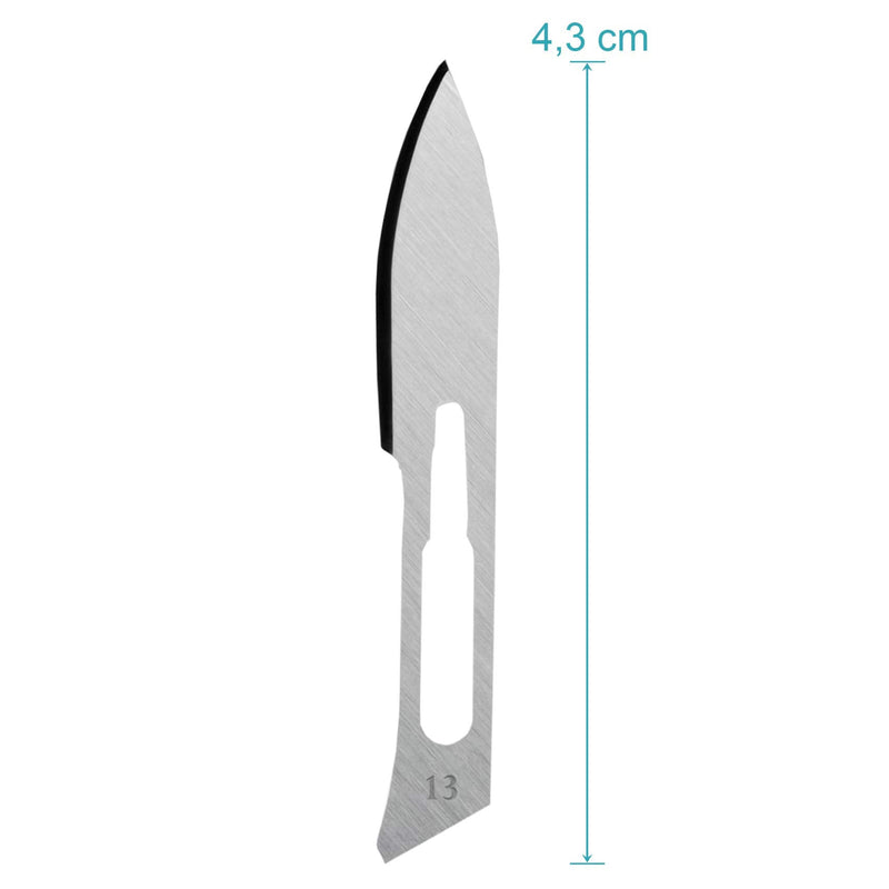 May Set of 60 Sterile Disposable Scalpel Blades - Sample Set Fig. 10-15 Carbon Steel - Precision Blades for Crafts, Model Making, Foot Care, Dermaplaning - Fits Handle No.3