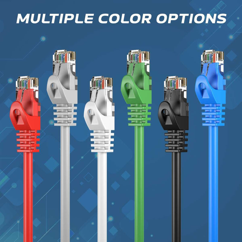 Cables Direct Online Cat5e 15FT Network Ethernet Patch Cable, 350Mhz Internet Wire, Compatible with PC, Laptop, Modem, Router, TVs, Printer Cord, Consoles for Home and Office, Black Single Cable