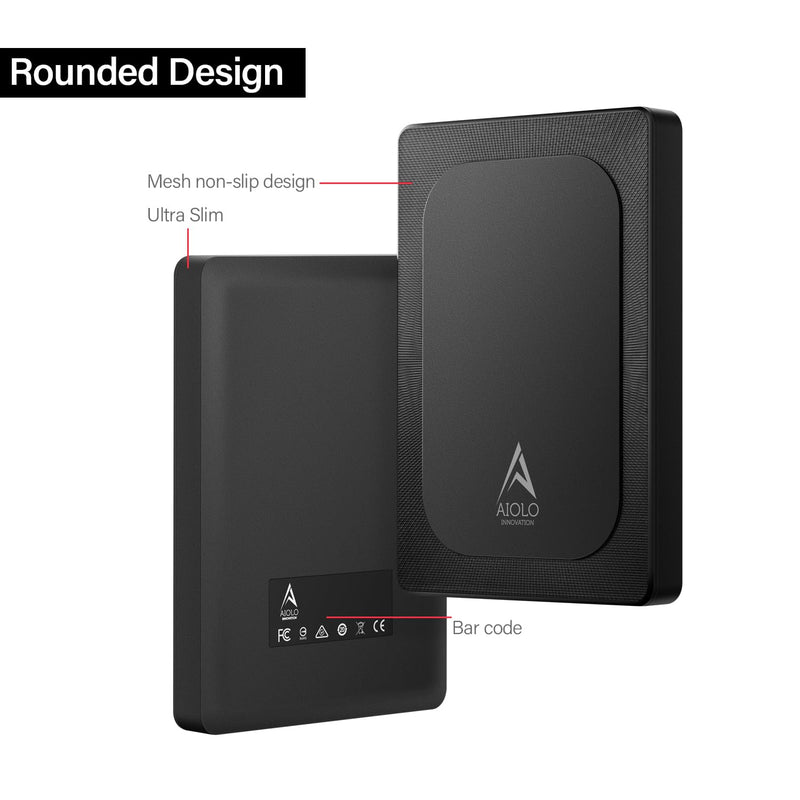 Aiolo Innovation 500GB External Hard Drive Ultra Slim Portable HDD-USB 3.0 for PC, Mac, Laptop, PS4, Xbox one,Xbox 360 HD-A4 | for PC, Mac, Laptop, PS4, Xbox one,Xbox 360-Super Fast Transmission Black