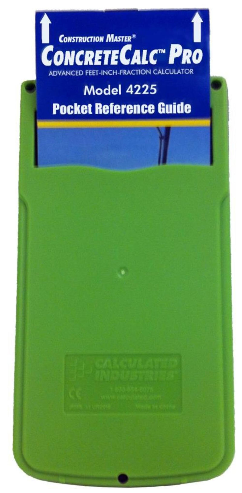 Calculated Industries 4225 ConcreteCalc Pro Advanced Feet-Inch-Fraction, Metric Construction-Math Calculator Tool for Concrete, Masonry, Paving Contractors and Estimators | Advanced Feet-Inch-Fraction, Metric, For Concrete, Masonry, Paving Contractors ...
