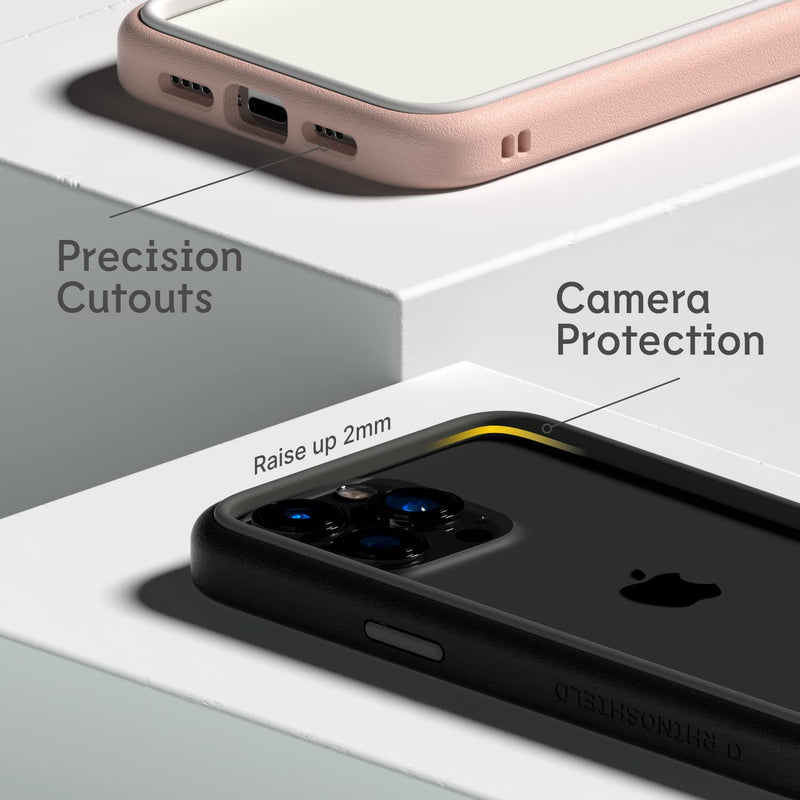 RhinoShield Bumper Case Compatible with [iPhone 13 Pro Max] | CrashGuard NX - Shock Absorbent Slim Design Protective Cover 3.5M / 11ft Drop Protection - Graphite iPhone 13 Pro Max - Graphite