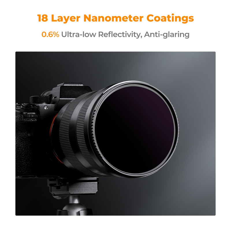 [AUSTRALIA] - K&F CONCEPT 52mm ND100000(16.6 Stops) ND Filter Neutral Density Filter for Camera Lens with 18 Multi-Layer Coatings (K Series) 