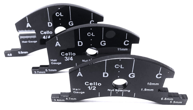 4/4 Bridge Fingerboard Template Repair Reference Tool Violincello Making Tools 4/4 Cello