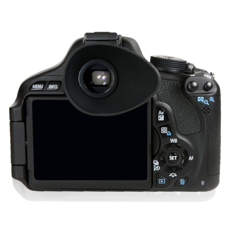Foto&Tech Rubber Eyecup for Glasses Eyecup Eyeshade EF Compatible with Canon 90D 80D 70D 60D 77D 6D Mark II 5D Mark II T7 T6 T5 T100 T8i T7i T6s T6i T5i T4i T3i T2i T1i SL3 SL2 SL1 4000D 50D 40D 30D 1 Piece Black