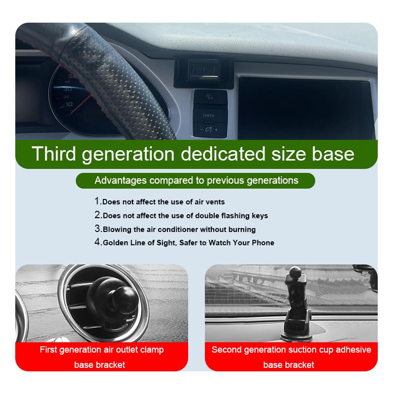 Car Phone Holder for Audi A6/S6 Auto Accessories [Only for Audi 2005-2011 A6 & 2007-2011 S6] [Auto Lock Hands Free Cell Phone Mount Car fits for iPhone & All Smartphones]